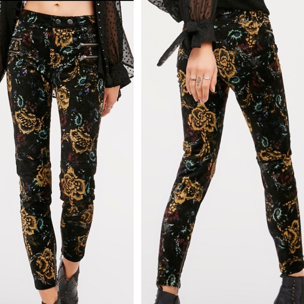 Free People Velvet Pants